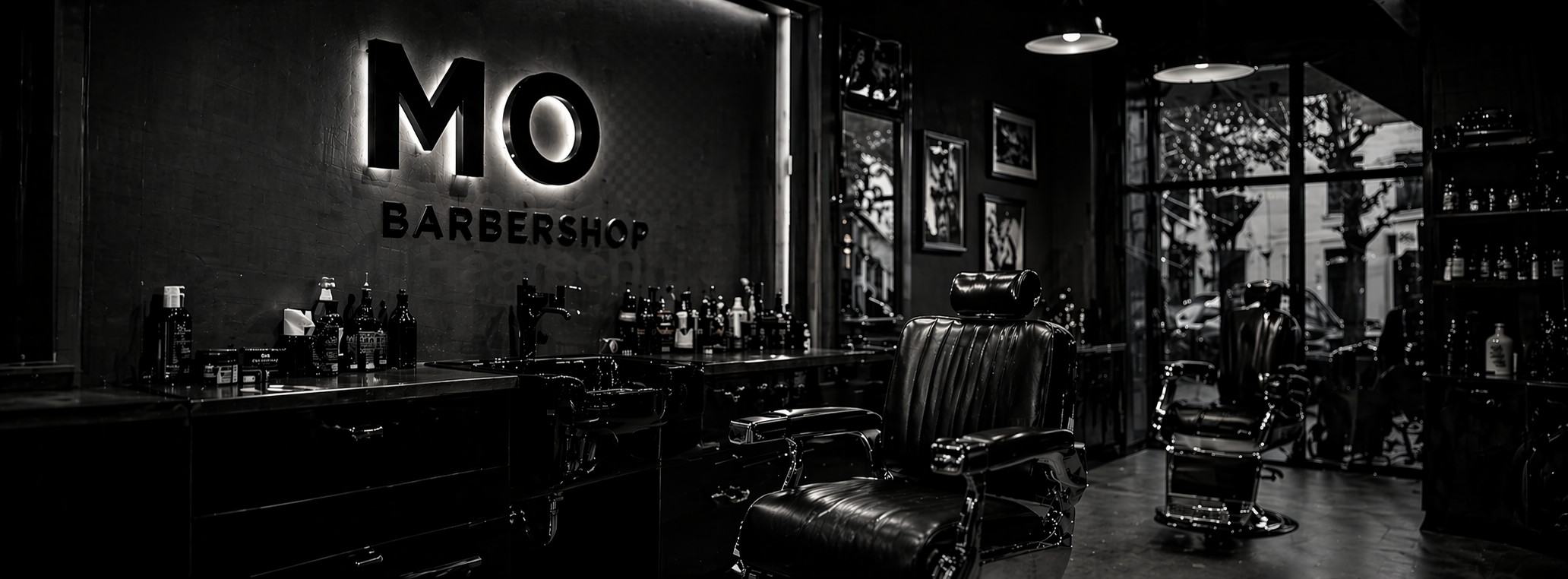 Mo – Next Level Barbershop mit dunklem, modernem Ambiente